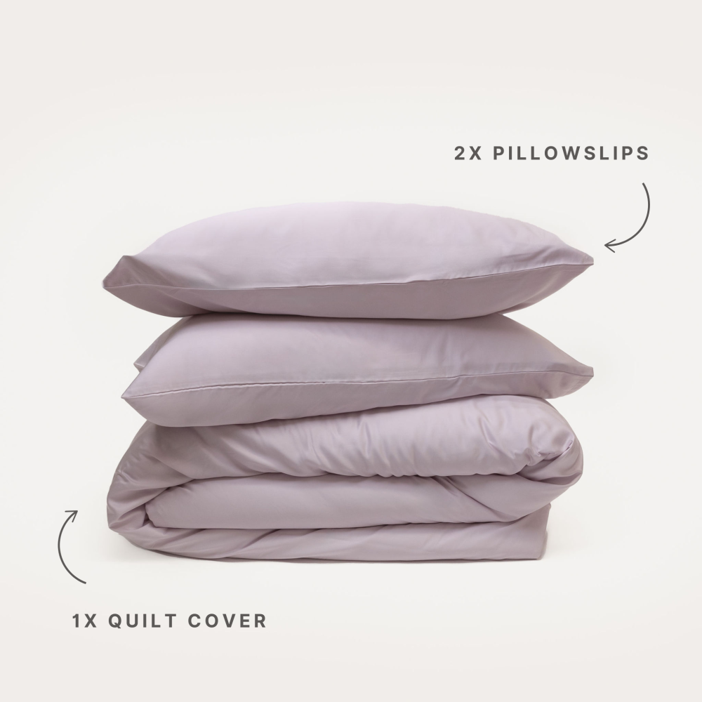 Bamboo Quilt Cover - Lilac