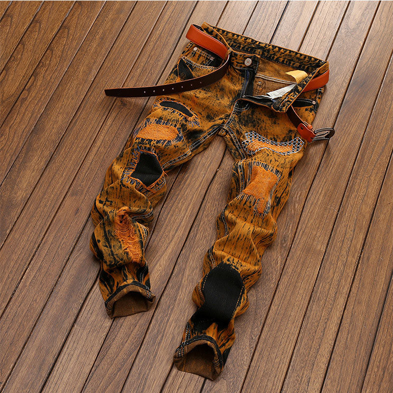  Patchwork EV Jeans