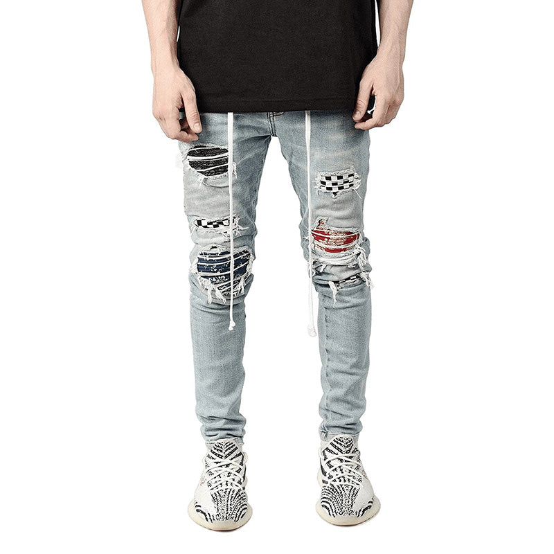  Patch Ripped Jeans