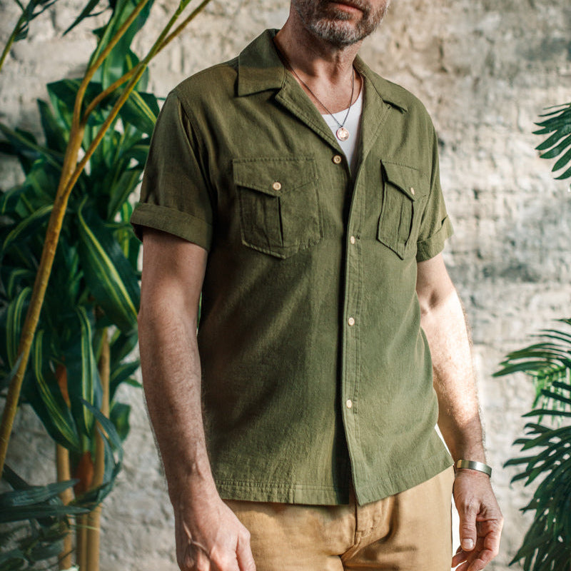Linen Cargo Shirt