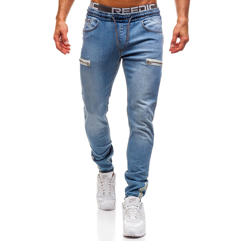  Zip Embellished Jeans